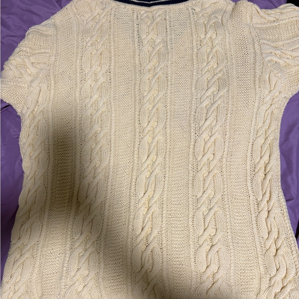 Ralph Lauren Cream Cable Knit Sweater